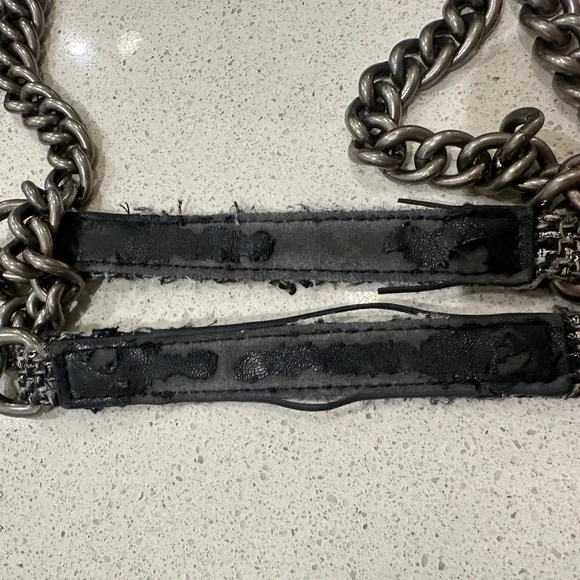 Kurt Geiger Tweed Chain Bag – Designer Deal - Picture 6 of 9